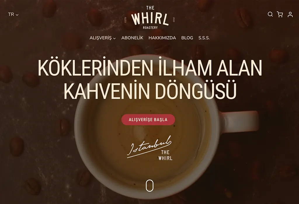 The Whirl Roastery Website
